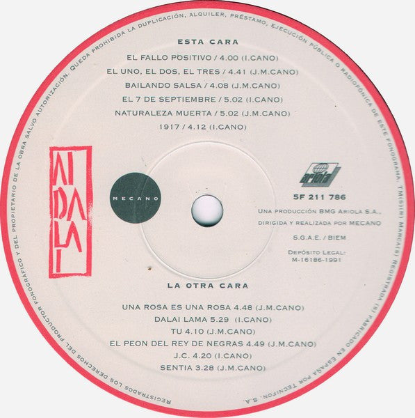 Mecano - Aidalai (LP, Album)