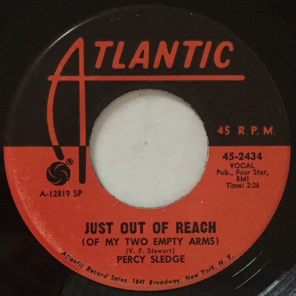Percy Sledge : Just Out Of Reach (Of My Two Empty Arms) / Hard To Believe (7", Single, SP )