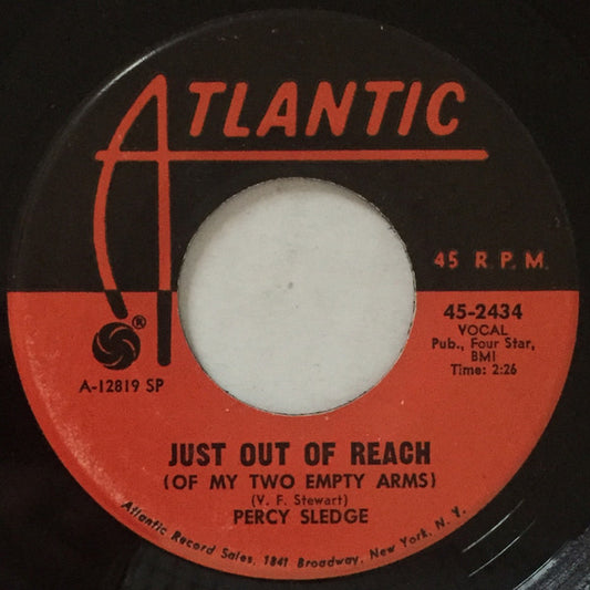 Percy Sledge : Just Out Of Reach (Of My Two Empty Arms) / Hard To Believe (7", Single, SP )