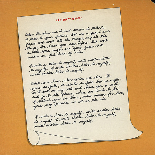 The Chi-Lites - A Letter To Myself (LP, Album)