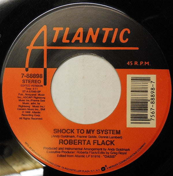 Roberta Flack : Shock To My System (7", Single)