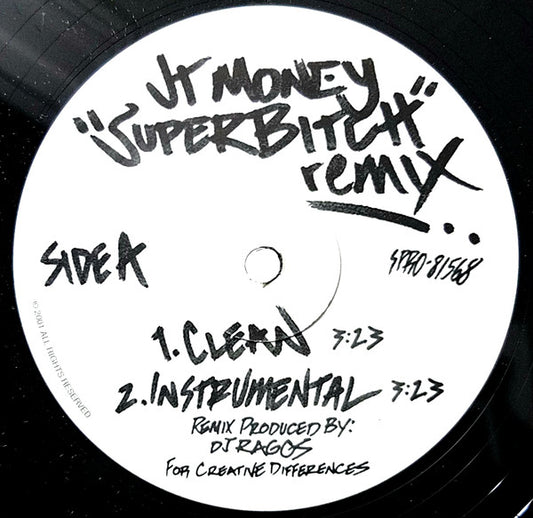 JT Money : Superbitch (Remix) (12", Promo)