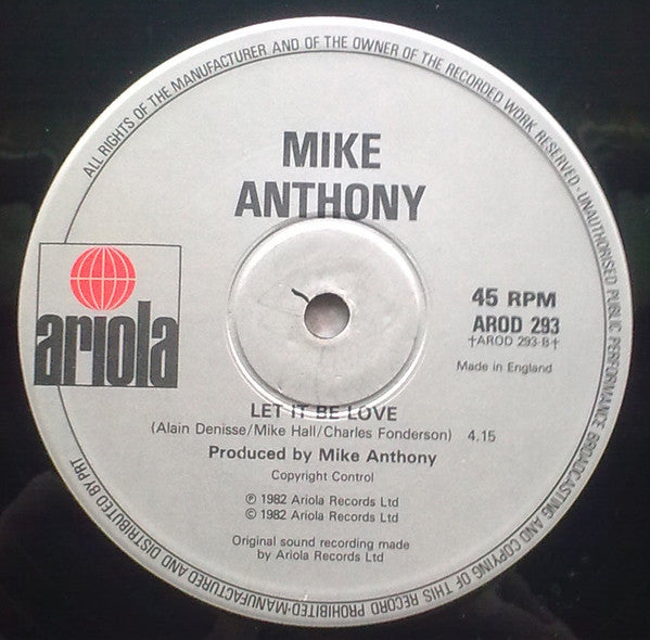 Mike Anthony : Why Can't We Live Together (12")