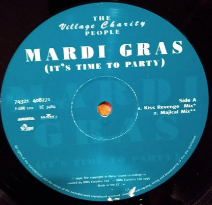 The Village Charity People : Mardi Gras (It's Time To Party) (12")
