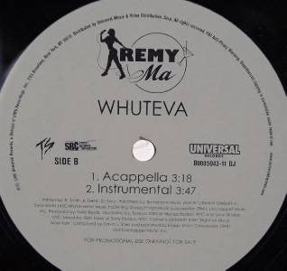 Remy Martin : Whuteva (12", Promo)