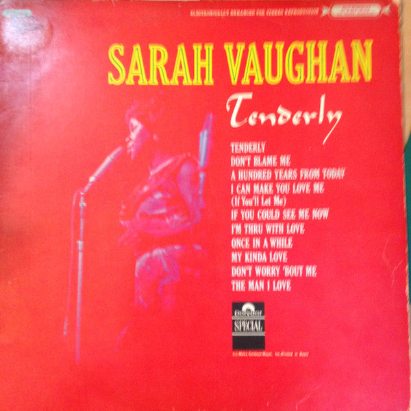 Sarah Vaughan - Tenderly (LP, Comp, Mono)