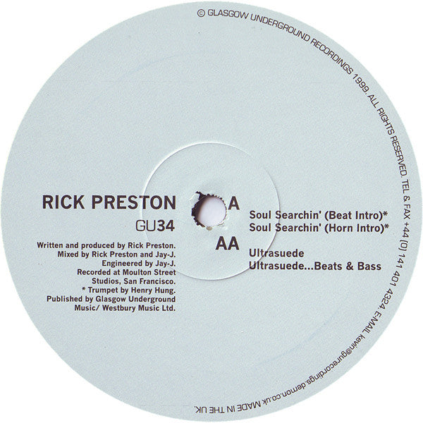 Rick Preston : Soul Searchin' / Ultrasuede (12")