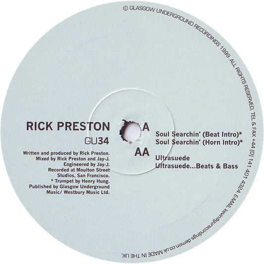 Rick Preston : Soul Searchin' / Ultrasuede (12")