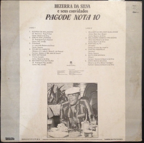 Bezerra Da Silva - Bezerra Da Silva E Seus Convidados: Pagode Nota 10 (LP, Comp)