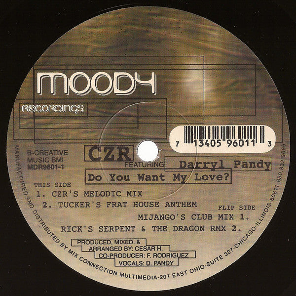 CZR Featuring Darryl Pandy - Do You Want My Love? (12")