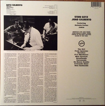 Stan Getz, Joao Gilberto* Featuring Antonio Carlos Jobim - Getz / Gilberto (LP, Album, RE, RM)