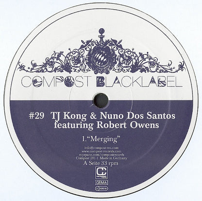 TJ Kong & Nuno Dos Santos Featuring Robert Owens - Merging (12")