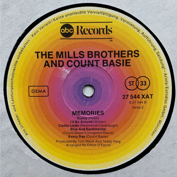 Mills Brothers* & Count Basie : Memories (LP, Comp)