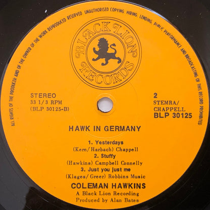 Coleman Hawkins & Bud Powell : Hawk In Germany (LP, Album, RE)