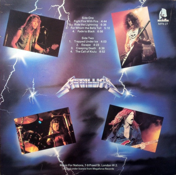 Metallica : Ride The Lightning (LP, Album)