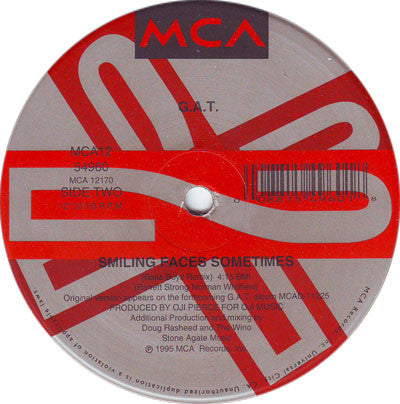 G.A.T. : Smiling Faces Sometimes (12")