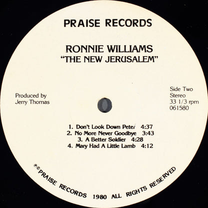Ron Williams & The Messengers* - The New Jerusalem (LP)