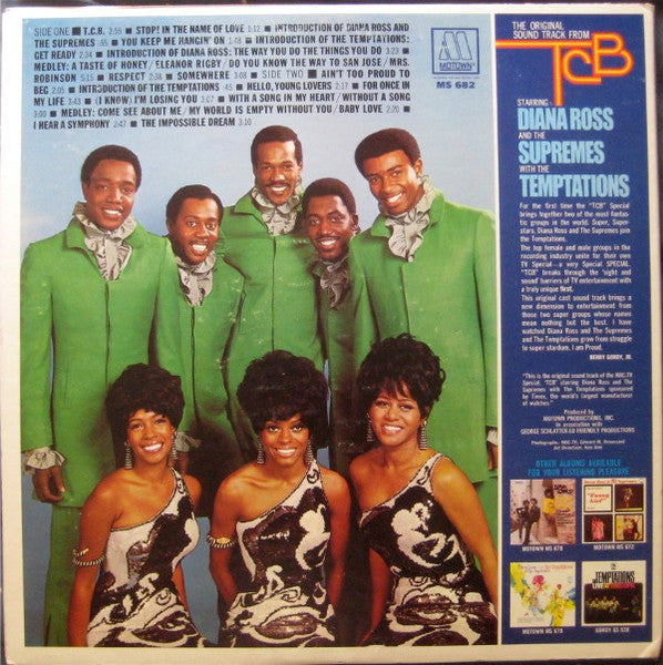 Diana Ross And The Supremes* With The Temptations - (The Original Soundtrack From) TCB (LP, Album, Gat)