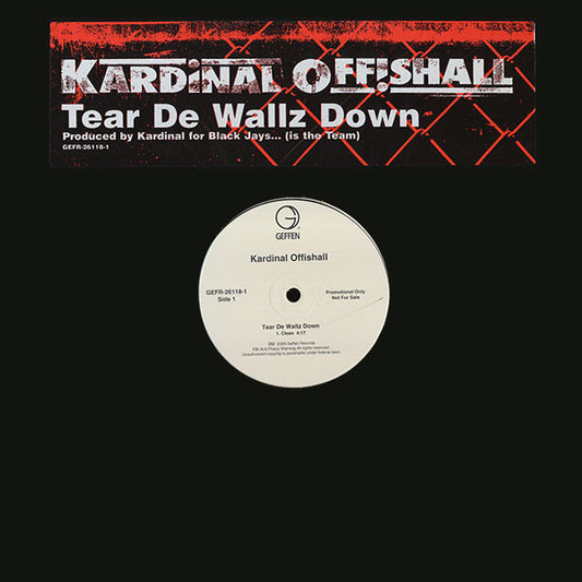 Kardinal Offishall : Tear De Wallz Down (12", Promo)