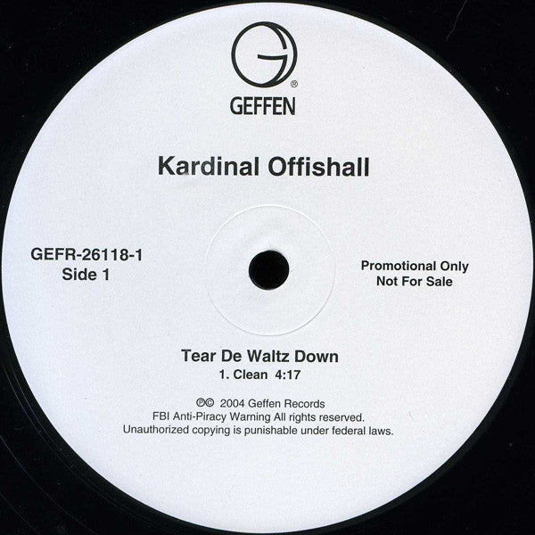 Kardinal Offishall : Tear De Wallz Down (12", Promo)