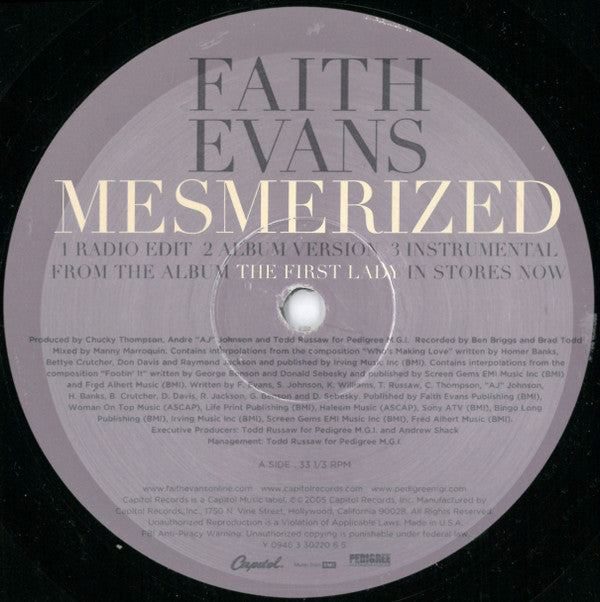 Faith Evans - Mesmerized (12")
