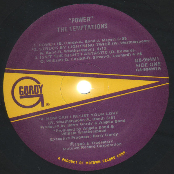 The Temptations : Power (LP, Album, Sup)