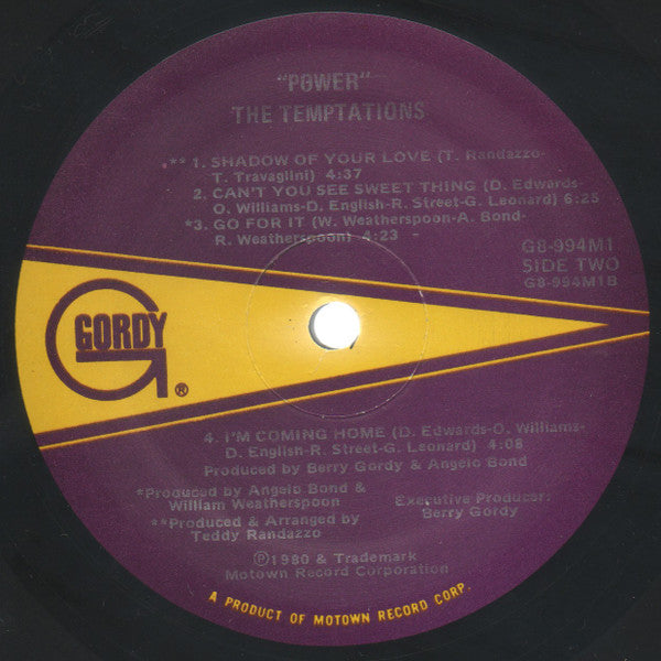 The Temptations : Power (LP, Album, Sup)
