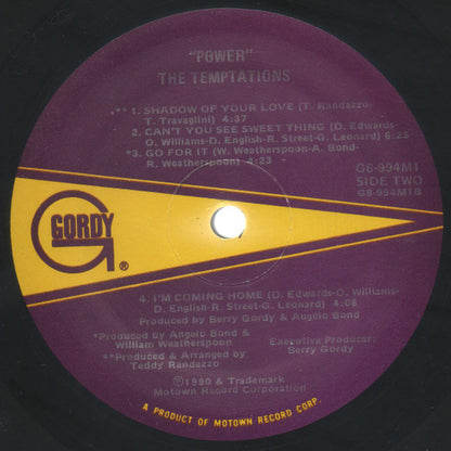 The Temptations : Power (LP, Album, Sup)