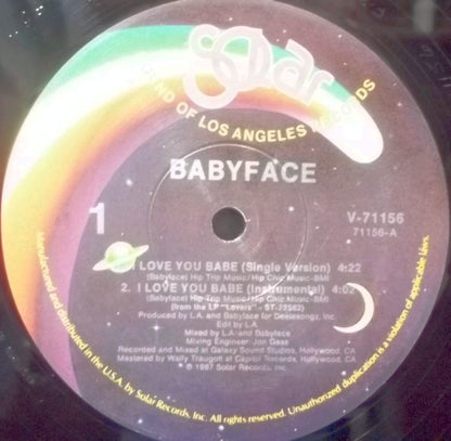 Babyface : I Love You Babe (12", Single)