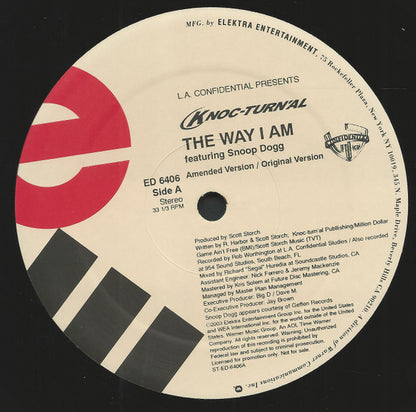 Knoc-Turn'al Featuring Snoop Dogg : The Way I Am (12", Promo)