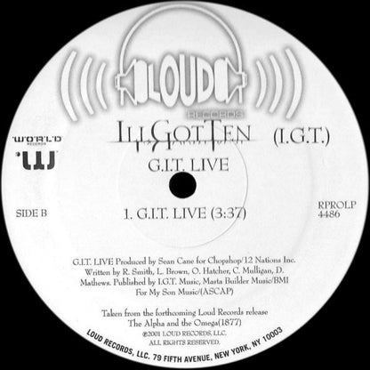 Ill Got Ten* - Class By Emself / G.I.T. Live (12", Promo)