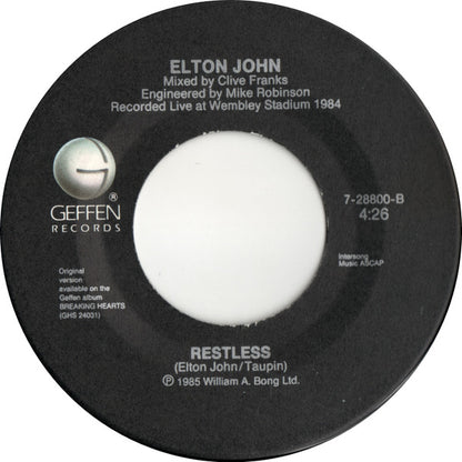 Elton John : Nikita (7", Spe)