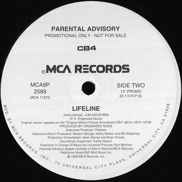 Parental Advisory : Lifeline (12", Promo)
