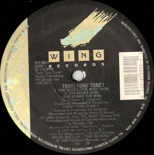 Tony! Toni! Toné! : The Blues (12", Single)