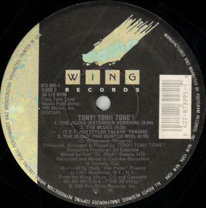 Tony! Toni! Toné! : The Blues (12", Single)