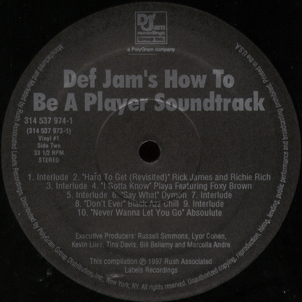 Various - Def Jam's How To Be A Player Soundtrack (2xLP, Comp)
