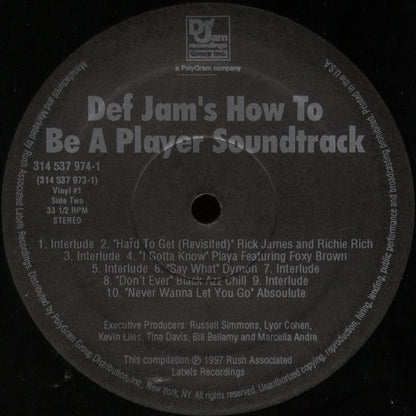 Various - Def Jam's How To Be A Player Soundtrack (2xLP, Comp)