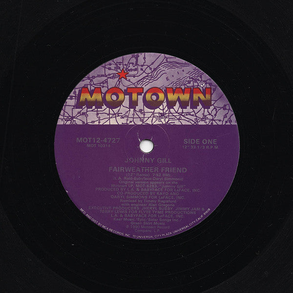 Johnny Gill - Fairweather Friend (12", Single)