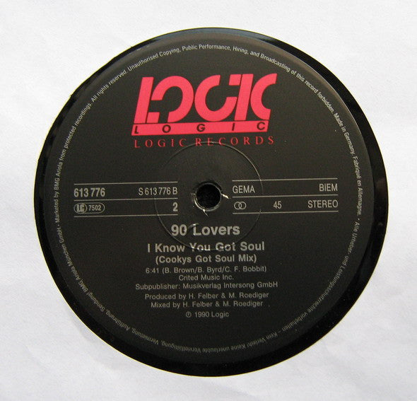 90 Lovers : I Know You Got Soul (12")