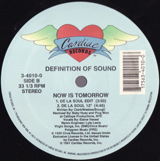 Definition Of Sound - Now Is Tomorrow (12", Maxi)