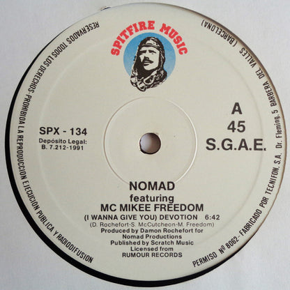 Nomad Featuring Mc Mikee Freedom : (I Wanna Give You) Devotion (12")