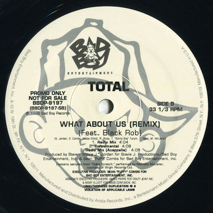 Total : Trippin' (Remix) / What About Us (Remix) (12", Promo)