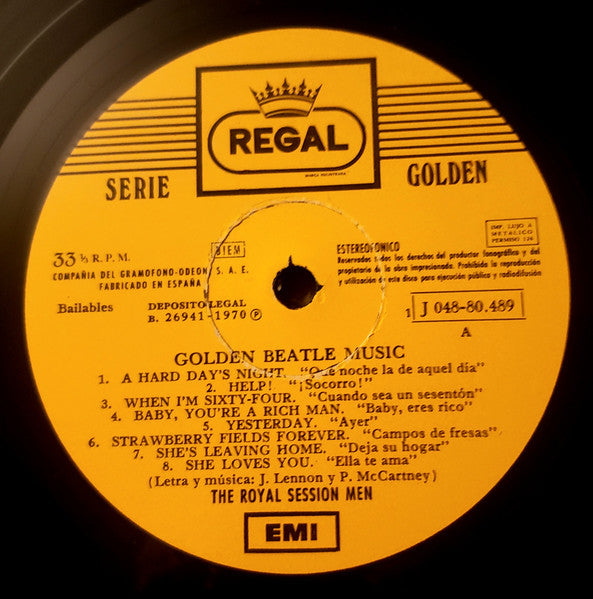 The Royal Session Men* - Golden Beatle Music (LP, Album)