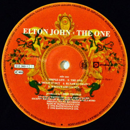 Elton John : The One (LP, Album)