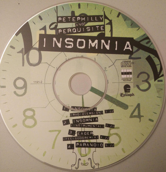 Pete Philly & Perquisite : Insomnia (CD, Single, Enh, Dig)