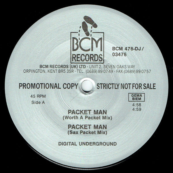 Digital Underground : Packet Man (12", Promo)
