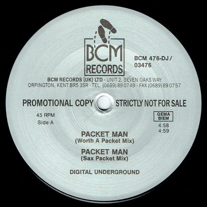 Digital Underground : Packet Man (12", Promo)