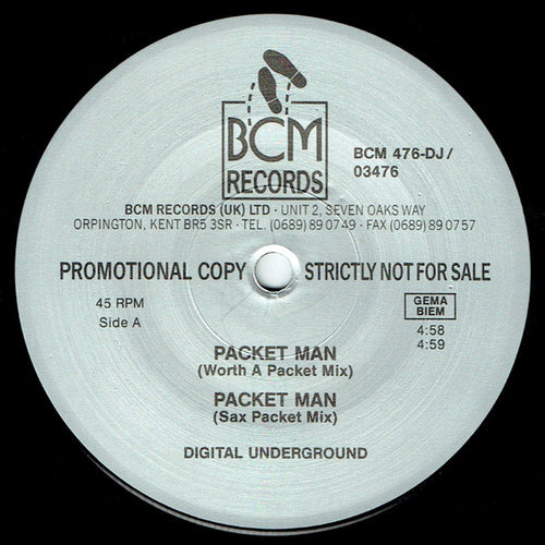 Digital Underground : Packet Man (12", Promo)