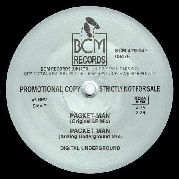 Digital Underground : Packet Man (12", Promo)