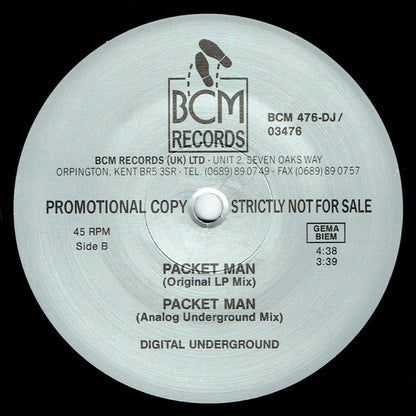 Digital Underground : Packet Man (12", Promo)